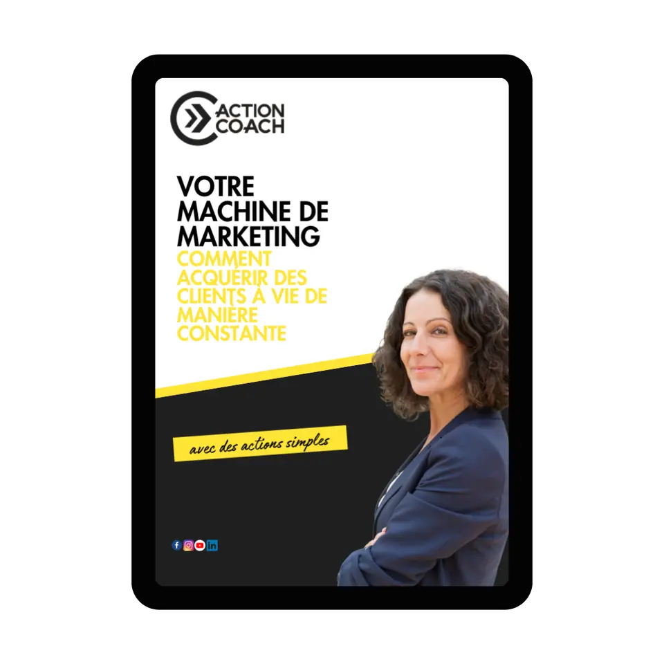 Couverture de l'e-book « Votre machine de marketing » d'ActionCOACH