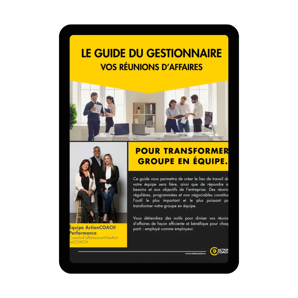 Couverture de l'e-book « Guide des réunions d'affaires efficaces » d'ActionCOACH